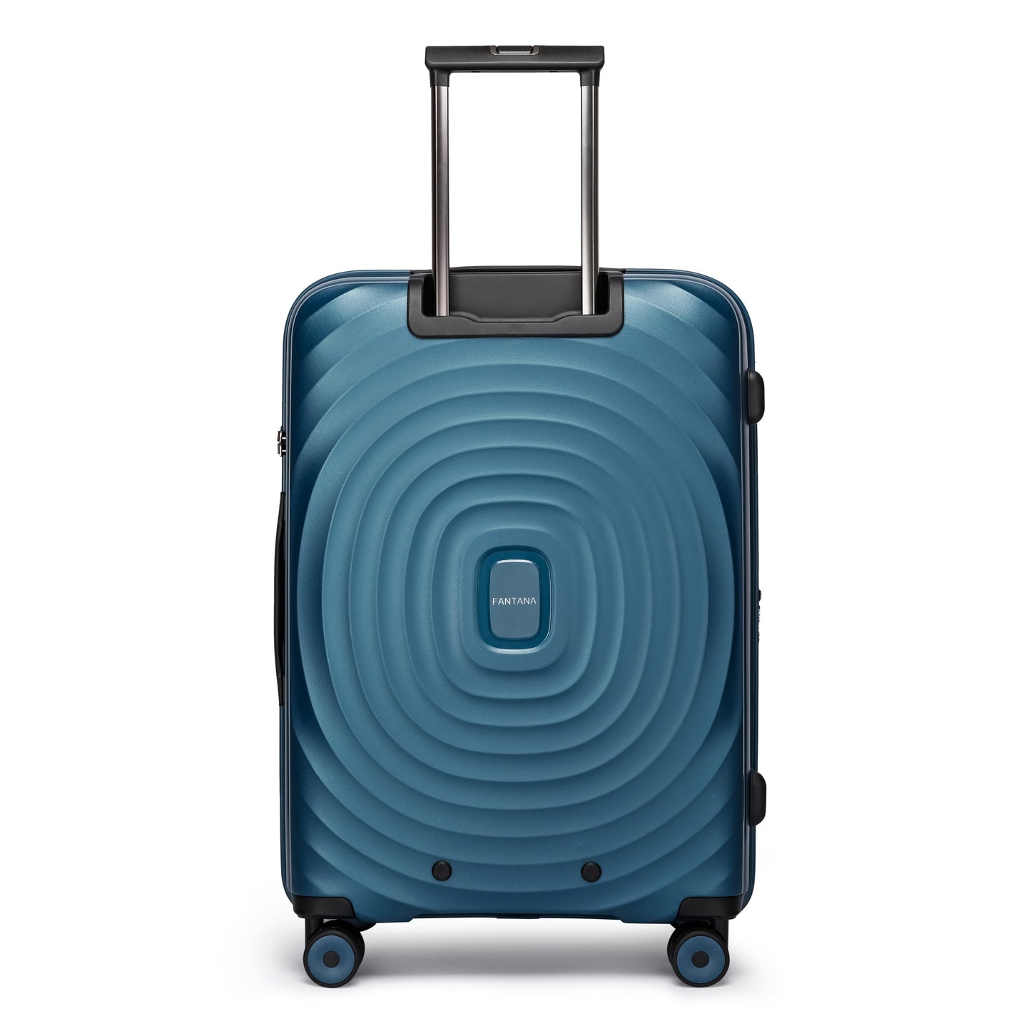 Fantana Hard Shell Polypropylene Suitcase 4 Wheels Travel Luggage Trolley Ultra Light Case Wine Blue
