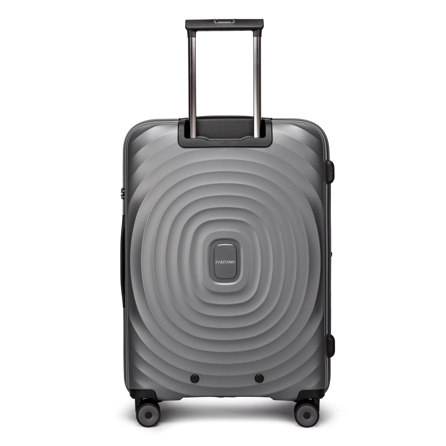 Fantana Hard Shell Polypropylene Suitcase 4 Wheels Travel Luggage Trolley Ultra Light Case Grey
