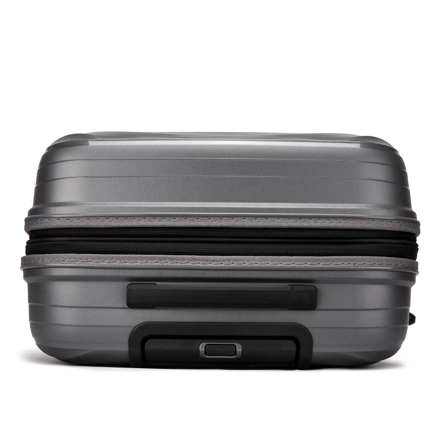 Fantana Hard Shell Polypropylene Suitcase 4 Wheels Travel Luggage Trolley Ultra Light Case Grey