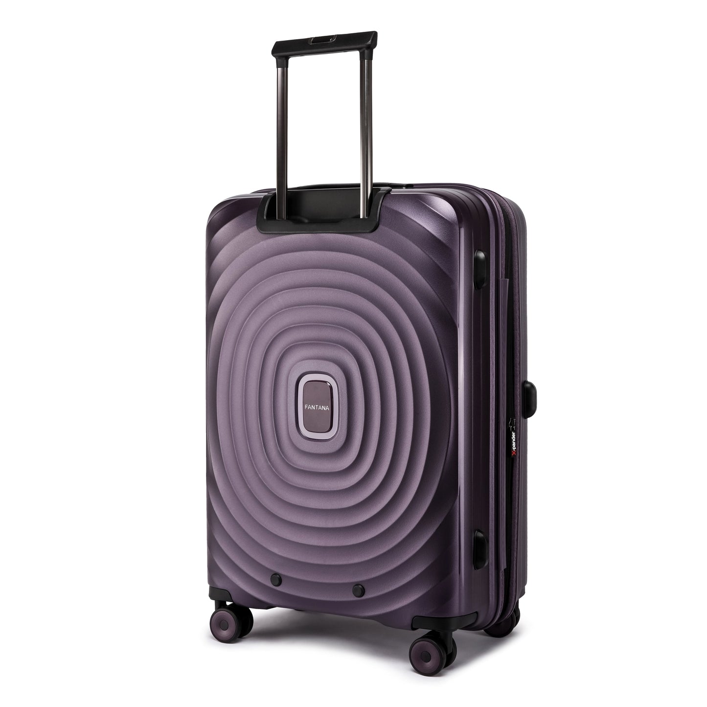 Fantana Hard Shell Polypropylene Suitcase 4 Wheels Travel Luggage Trolley Ultra Light Case Lilac Purple