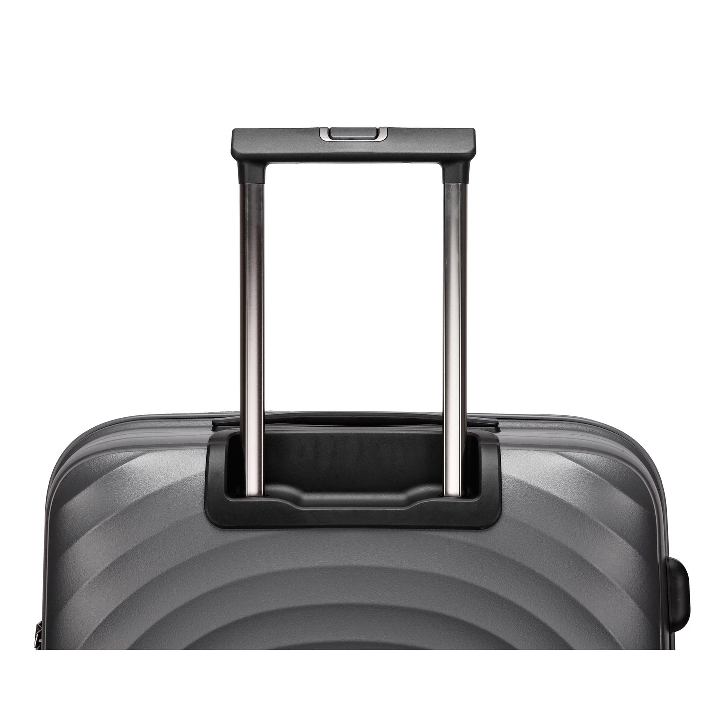 Fantana Hard Shell Polypropylene Suitcase 4 Wheels Travel Luggage Trolley Ultra Light Case Grey