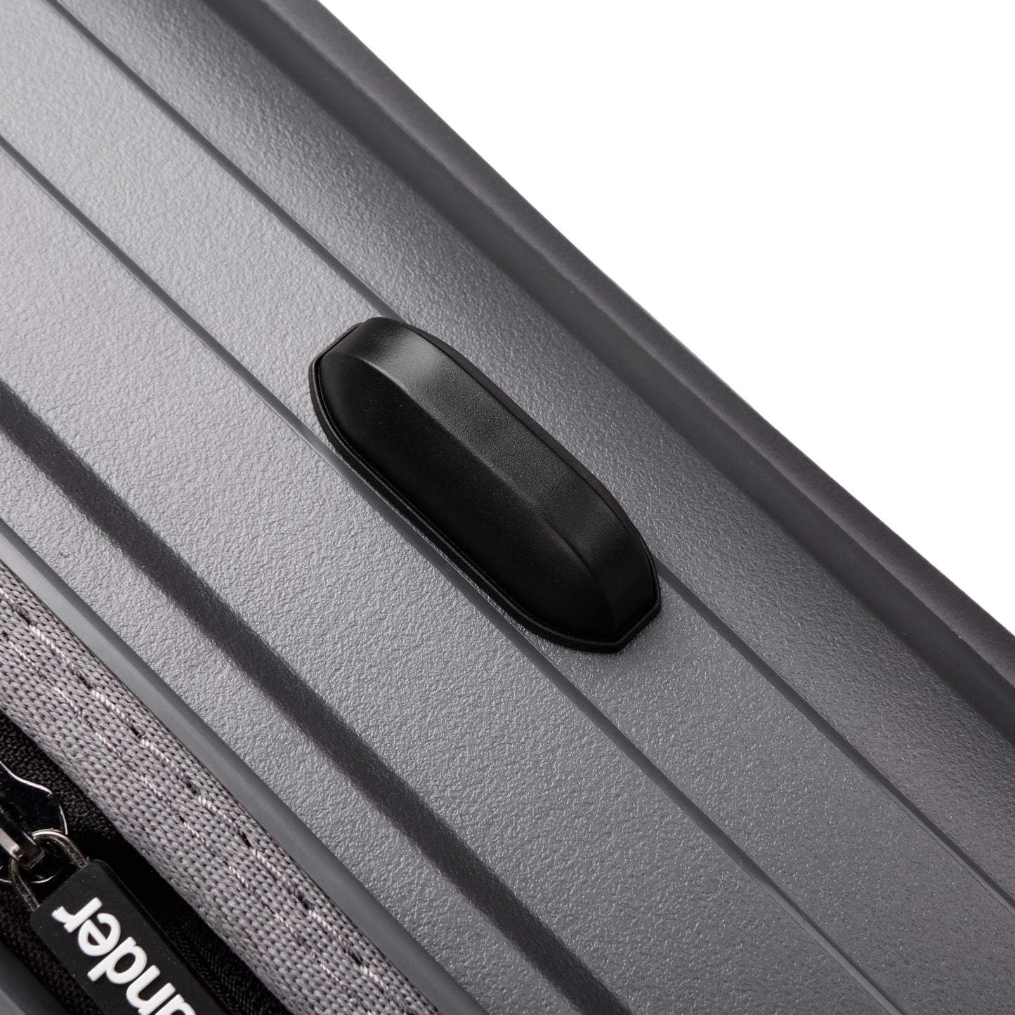Fantana Hard Shell Polypropylene Suitcase 4 Wheels Travel Luggage Trolley Ultra Light Case Grey