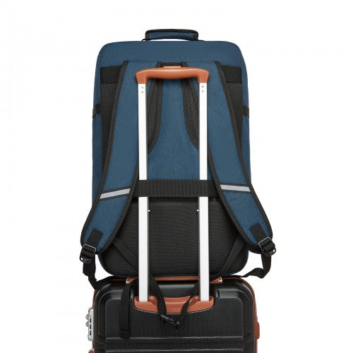 BPK2531L - Kono Multi-purpose Business Large Backpack–Fits 15.6" Laptop, Ideal for Work, Travel & Daily Commute - Navy