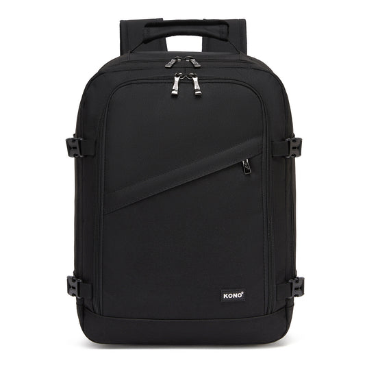 BPK2551 - Kono Flexible Cabin Backpack 30×20×40-Fits 15.6" Laptop, Clamshell Access-Great for Holidays, Work Trips & Commuting