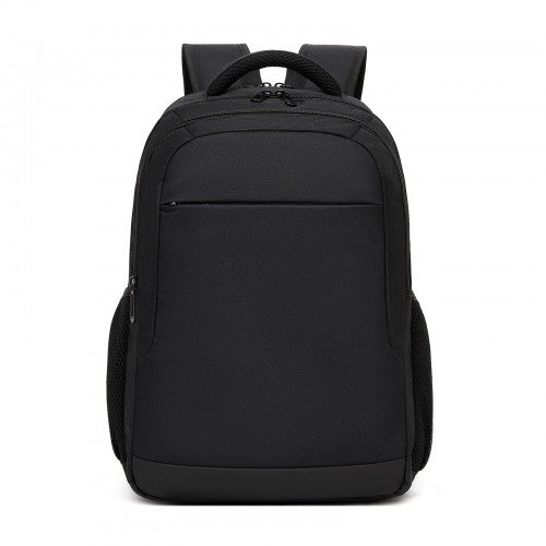 BPN2607 black laptop backpack – side view