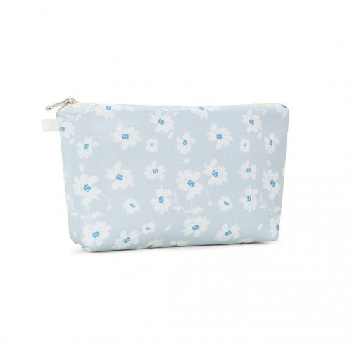COM2443 - Miss Lulu Multi-Functional Charming Print Cosmetic Bag & Storage Bag for Travel and Everyday Use - Blue