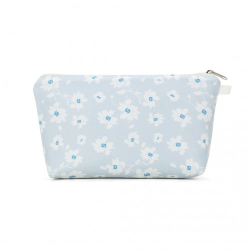 COM2443 - Miss Lulu Multi-Functional Charming Print Cosmetic Bag & Storage Bag for Travel and Everyday Use - Blue