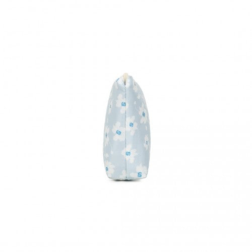 COM2443 - Miss Lulu Multi-Functional Charming Print Cosmetic Bag & Storage Bag for Travel and Everyday Use - Blue