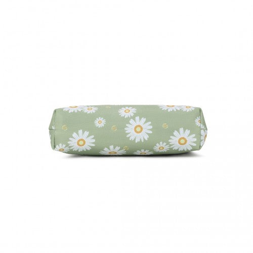 COM2443 - Miss Lulu Multi-Functional Charming Print Cosmetic Bag & Storage Bag for Travel and Everyday Use - Green