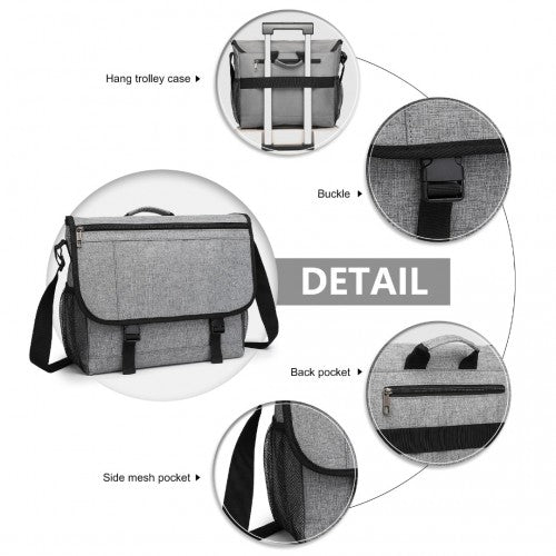 EQ2260 - Kono High Security Messenger Bag Satchel Shoulder Bag