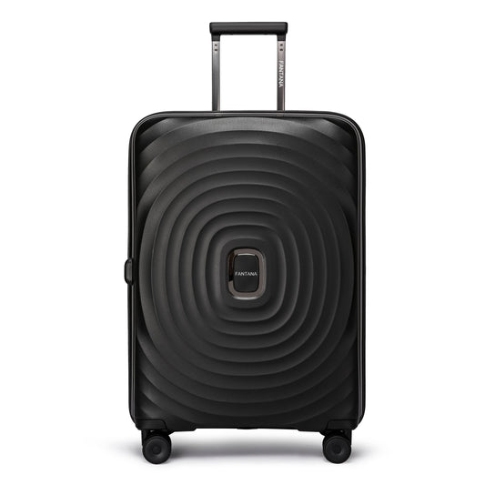 Fantana Hard Shell Polypropylene Suitcase 4 Wheels Travel Luggage Trolley Ultra Light Case - Large