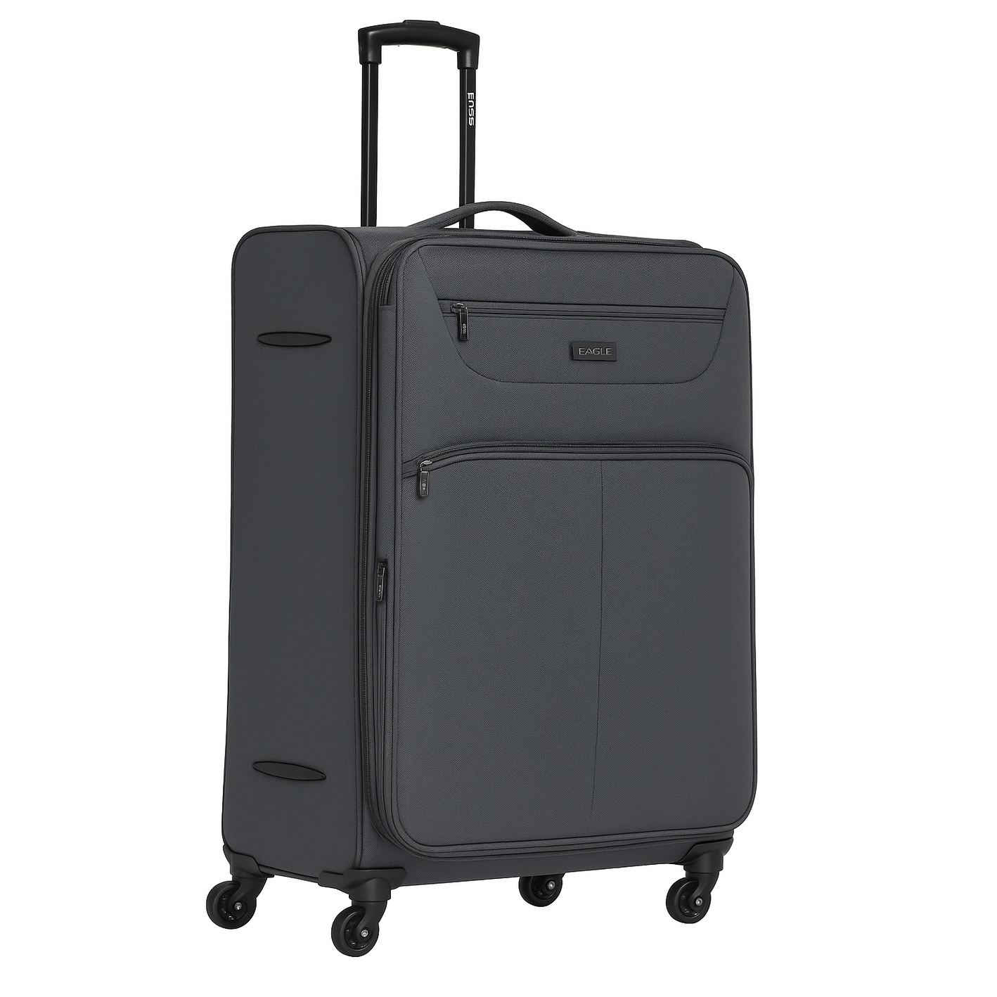 Eagle Super Lightweight 4 Wheels Spinner Soft Shell Expandable Luggage Grey