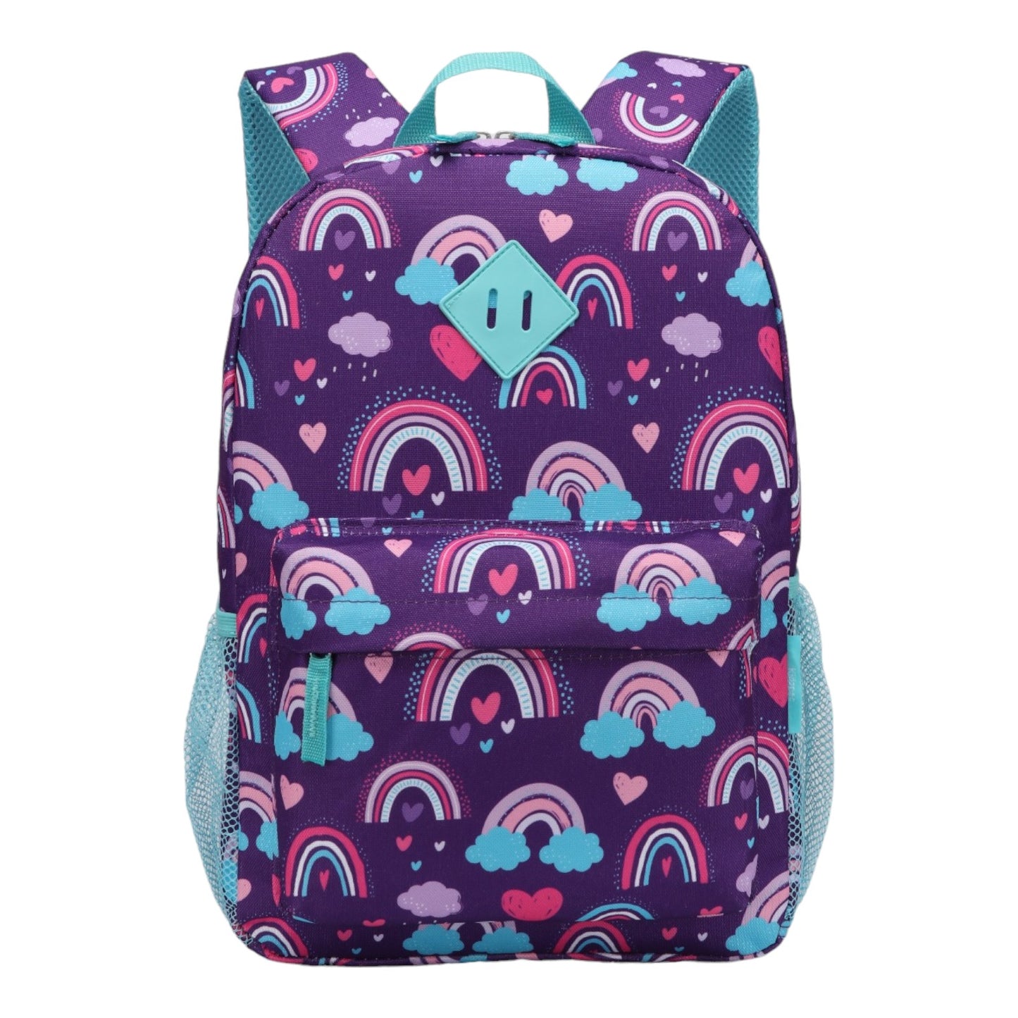 Easy Luggage Kidzpac Adventure Set: 5-Piece Luggage Set with Carry-On, Backpack, Lunch Bag, Pillow, and Luggage Tag- Rainbow Purple