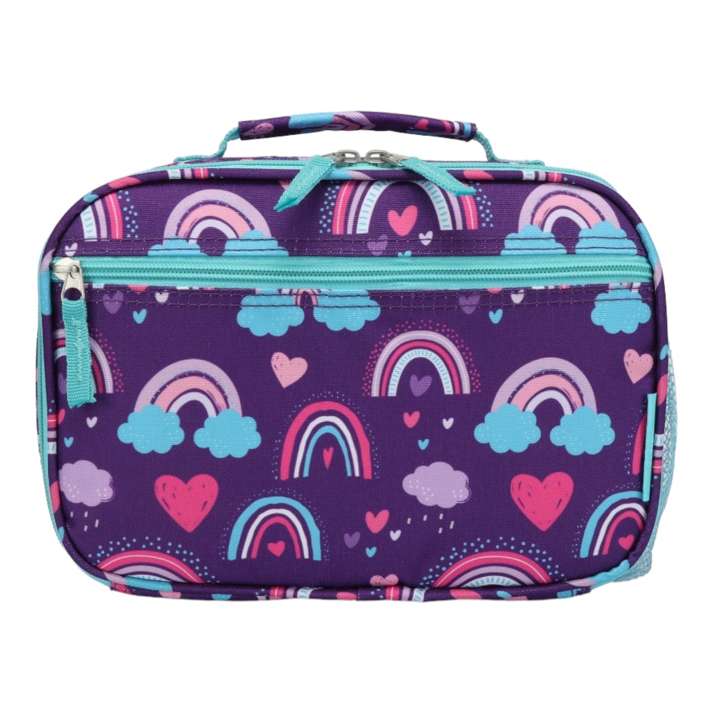 Easy Luggage Kidzpac Adventure Set: 5-Piece Luggage Set with Carry-On, Backpack, Lunch Bag, Pillow, and Luggage Tag- Rainbow Purple