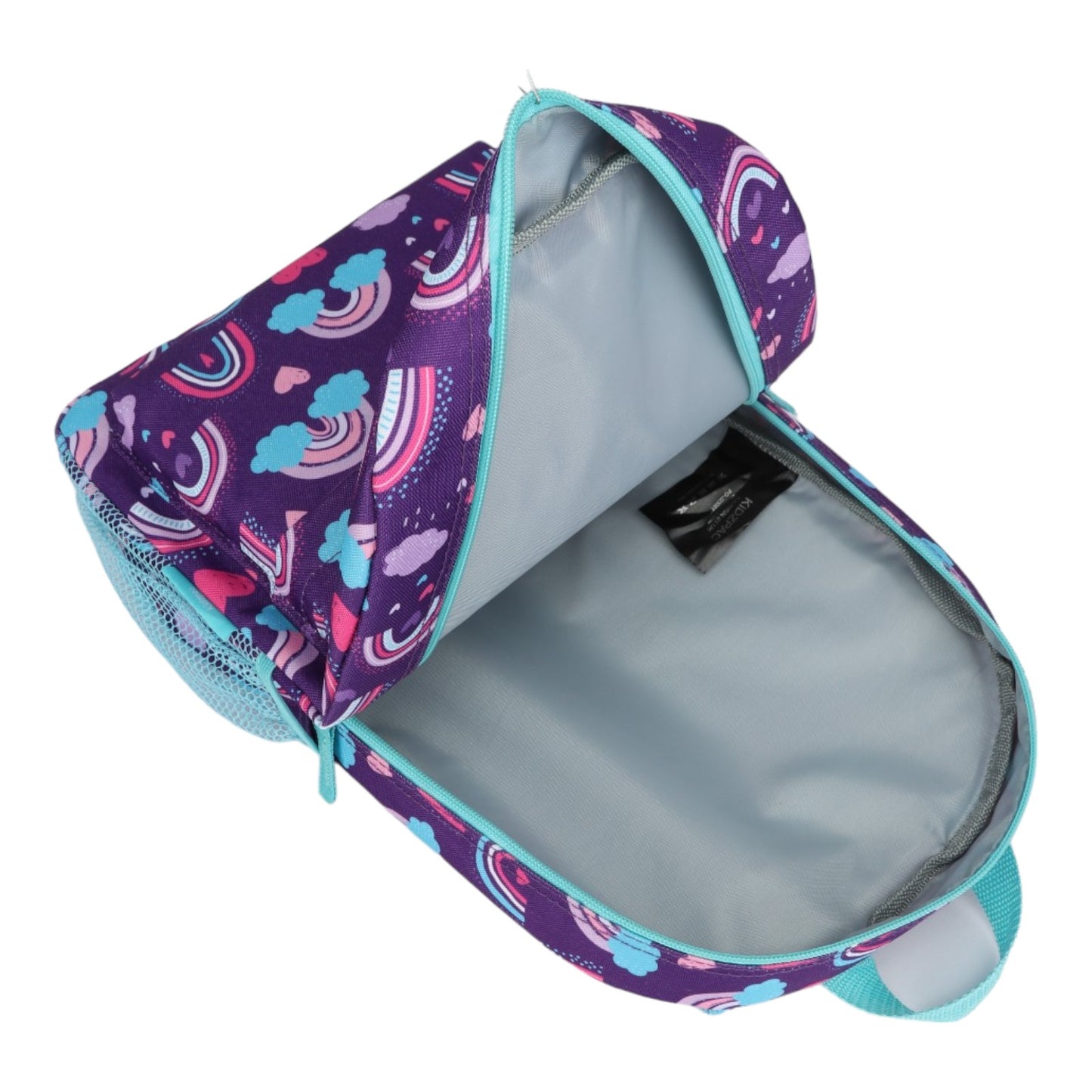 Easy Luggage Kidzpac Adventure Set: 5-Piece Luggage Set with Carry-On, Backpack, Lunch Bag, Pillow, and Luggage Tag- Rainbow Purple