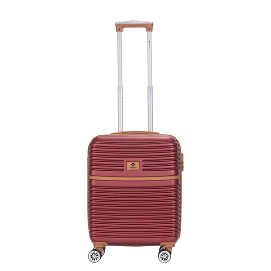 Eagle Lightweight Wheeled Luggage – Durable ABS Carry-On for Seamless Check-In and On-the-Go Adventures Burgundy