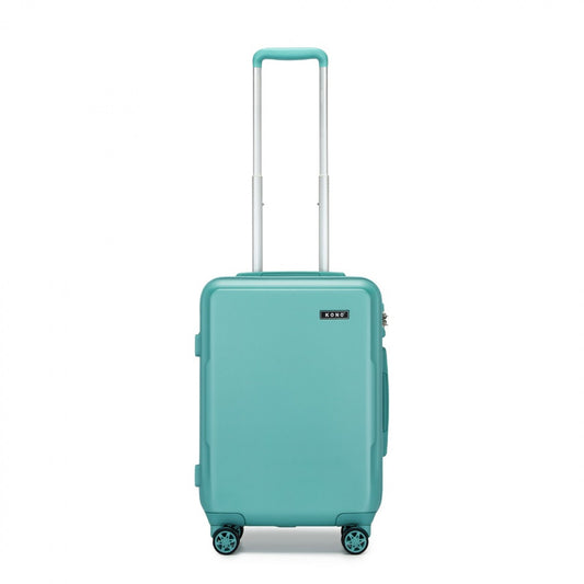 Kono 20" KSK2494 - Cabin Size Minimalist Hard Shell ABS+PC Carry-On Suitcase with TSA Lock 360° Spinner Wheels - Blue