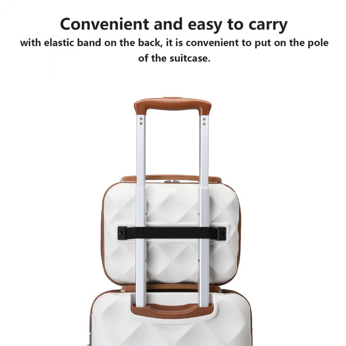 British Traveller 13" K2395L - Ultralight ABS And Polycarbonate Vanity Case