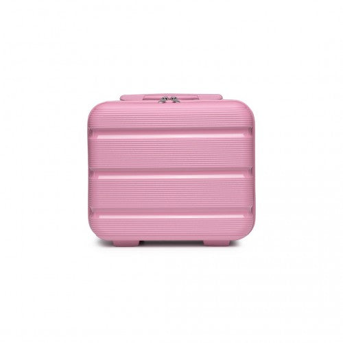 Easy Luggage K2092L - Kono 14 Inch Bright Hard Shell PP Vanity Case - Pink