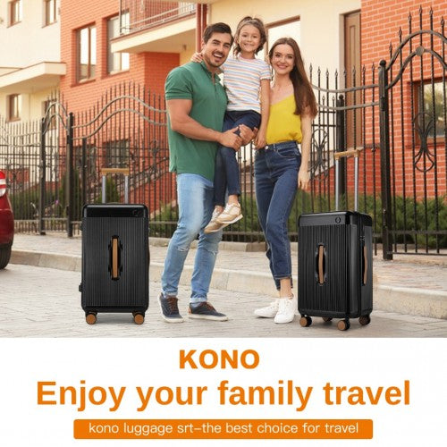 KSK2488 - Kono 24 Inch Premium Hard Shell Check-In Suitcase Durable ABS and PC with TSA Lock and Multi-Handle Design for Effortless Travel