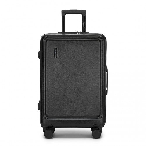 KSK2493 - Kono Durable 24 Inch ABS+PC Hardshell Suitcase with TSA Lock Lightweight Travel Luggage with 360° Spinner Wheels - Black