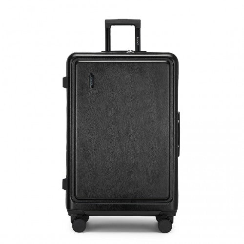 KSK2493 - Kono Durable 28 Inch ABS+PC Hardshell Suitcase with TSA Lock Lightweight Travel Luggage with 360° Spinner Wheels - Black