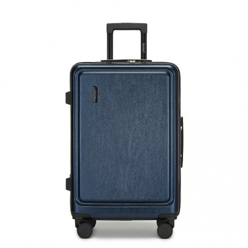 KSK2493 - Kono Durable 24 Inch ABS+PC Hardshell Suitcase with TSA Lock Lightweight Travel Luggage with 360° Spinner Wheels - Navy