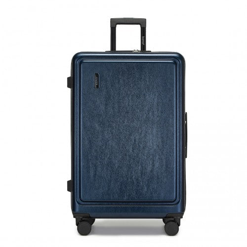 KSK2493 - Kono Durable 28 Inch ABS+PC Hardshell Suitcase with TSA Lock Lightweight Travel Luggage with 360° Spinner Wheels - Navy