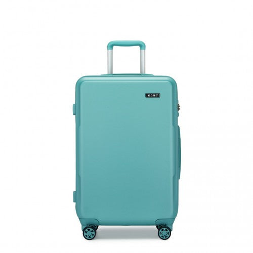 KSK2494 - Kono 24 Inch Minimalist Hard Shell ABS+PC Check-In Suitcase with TSA Lock 360° Spinner Wheels - Blue