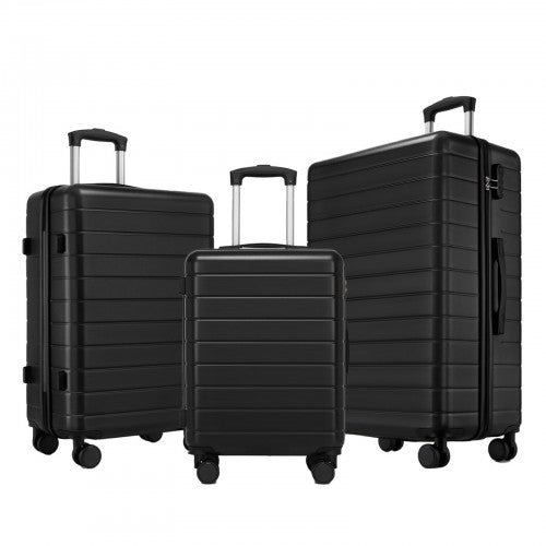 KSN2691 20/24/28-inch black luggage set – set view