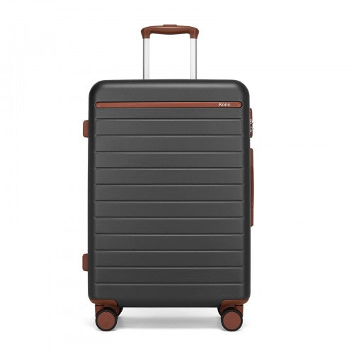 Kono KSK2584 24-inch grey and brown suitcase – detail view 24
