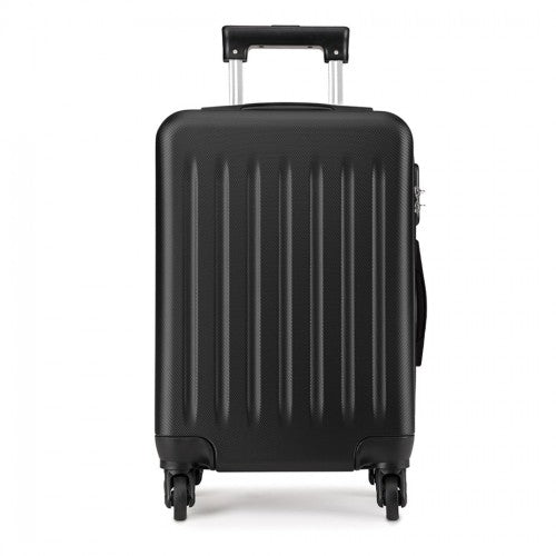 K1872L - Kono 28 Inch ABS Hard Shell Luggage 4 Wheel Spinner Suitcase - Black