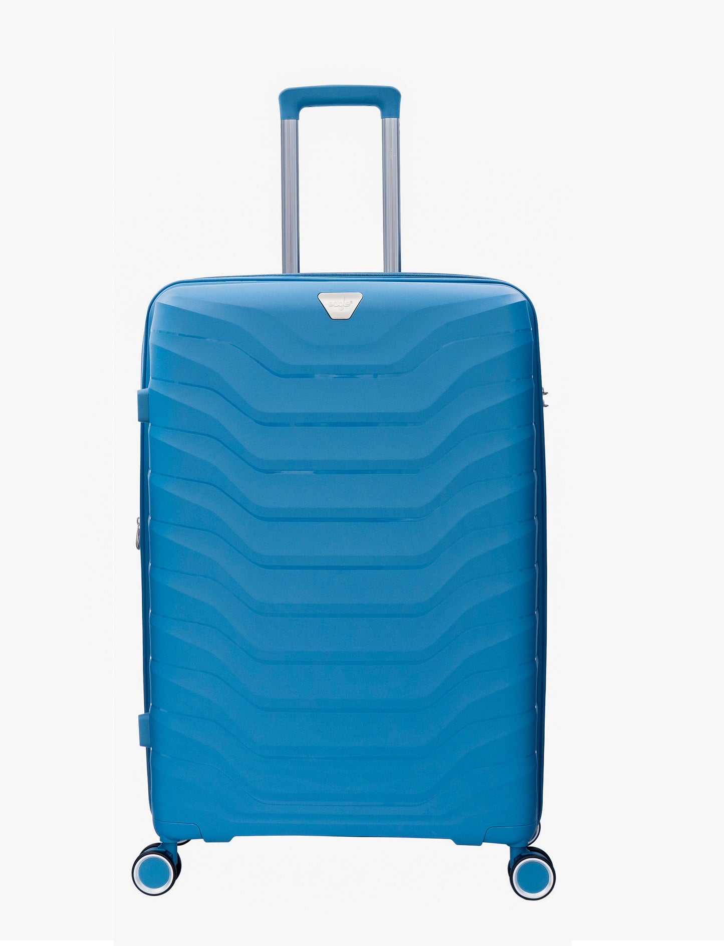 Eagle Verona Expandable Suitcase – Durable PP, TSA Lock, 360° Spinner Wheels - Blue