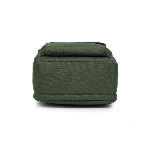 MSK2446 - Kono Durable Men's Crossbody Shoulder Bag with Multiple Pockets - Messenger Bag for Travel, Work, and Daily Use - Green