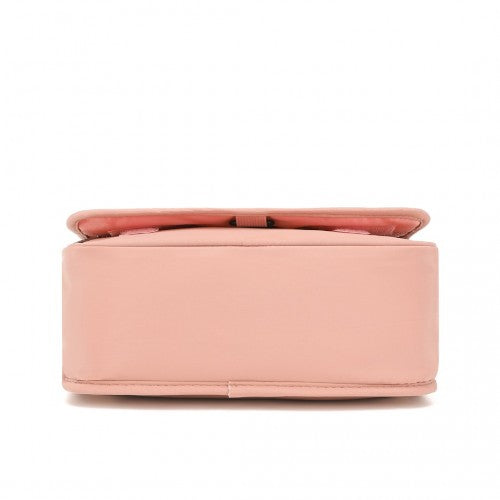 Easy Luggage S2342 - Classic Hanging Multi-Pocket Waterproof Travel Makeup Bag - Nude