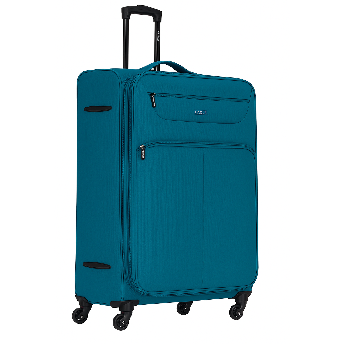 Eagle Super Lightweight 4 Wheels Spinner Soft Shell Expandable Luggage Teal