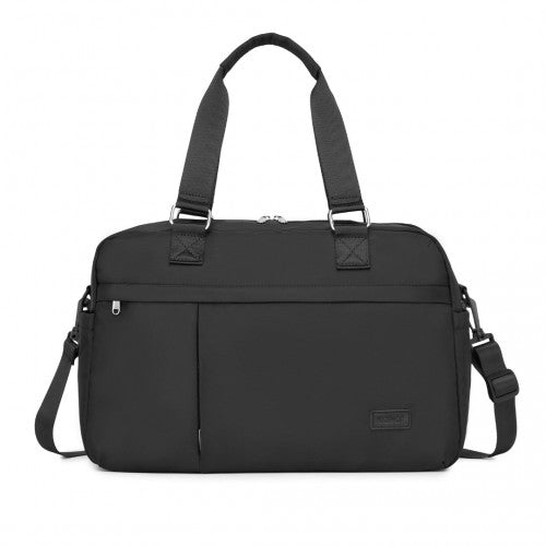 TVK2430 - Kono Multi-functional Travel Bag Large Tote Bag & Duffle Bag with Expandable Compartment and Wet/Dry Pocket - Black