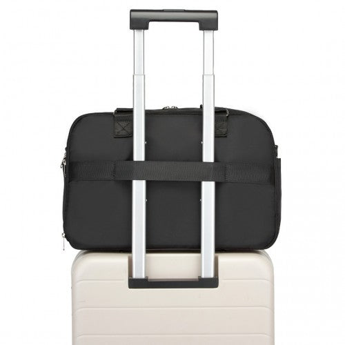 TVK2430 - Kono Multi-functional Travel Bag Large Tote Bag & Duffle Bag with Expandable Compartment and Wet/Dry Pocket - Black