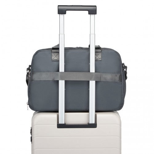 TVK2430 - Kono Multi-functional Travel Bag Large Tote Bag & Duffle Bag with Expandable Compartment and Wet/Dry Pocket - Grey