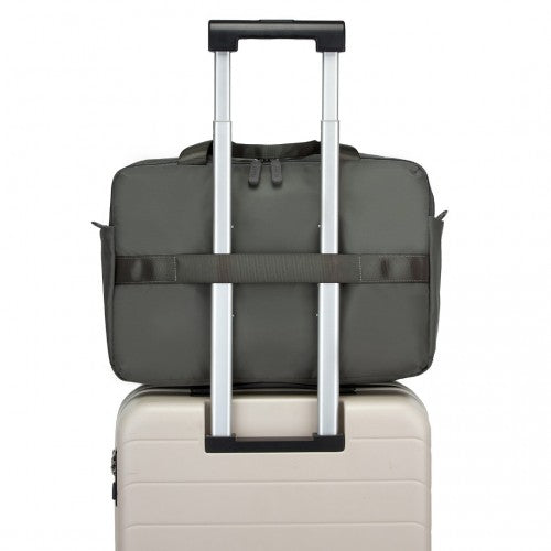 TVK2444 - Kono Water-Resistant Travel Bag with Laptop Sleeve Multi-Functional Tote for Business and Weekend Large Capacity for Men and Women - Grey