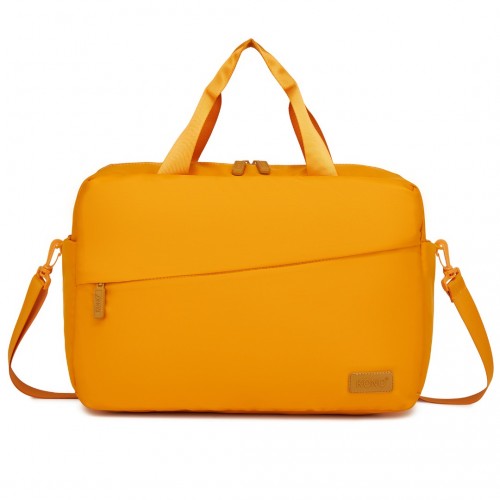 TVK2444 - Kono Water-Resistant Travel Bag with Laptop Sleeve Multi-Functional Tote for Business and Weekend Large Capacity for Men and Women - Yellow