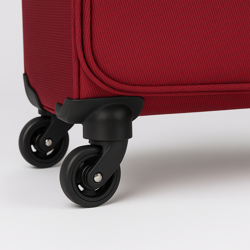 Eagle Super Lightweight 4 Wheels Spinner Soft Shell Expandable Luggage Burgundy
