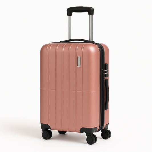 Tabby AeroGlide: Lightweight Hard Shell Luggage with Spinner Wheels – Rose Gold