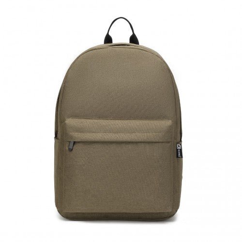 E1930 - Kono Durable Polyester Everyday Backpack With Sleek Design - Brown - Easy Luggage
