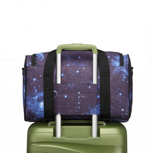 E2016S - Kono Structured Travel Duffle Bag - Galaxy Blue - Easy Luggage