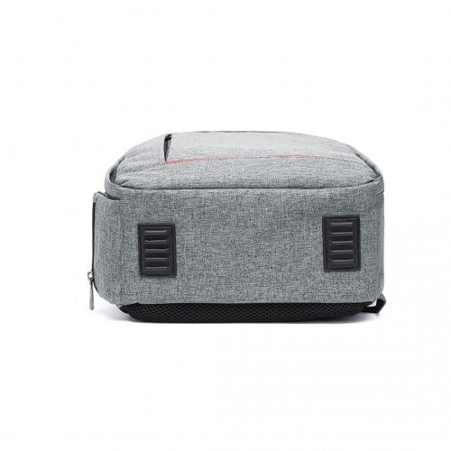 E6928 - Kono Water Resistant Shockproof DSLR Camera Backpack - Light Grey - Easy Luggage