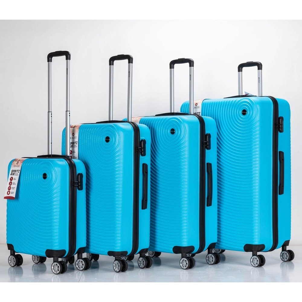 Eagle Air Spritz Lightweight ABS Hard Shell 4 Wheels Teal - Easy Luggage