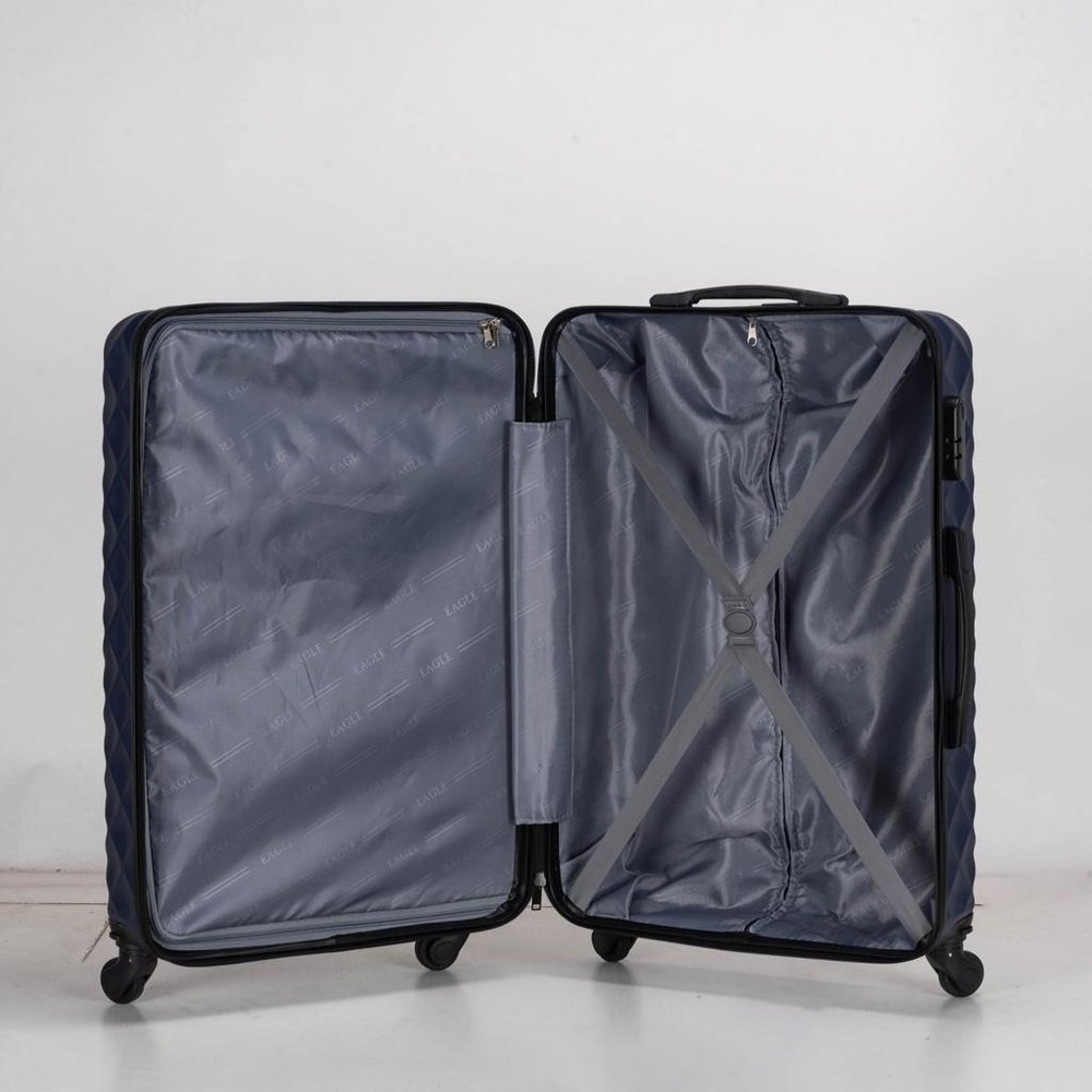 Eagle Hard - Shell ABS Luggage with 4 Wheels: Lightweight Cabin Bags Available in 20", 26", 28", 30" and 32 Pink - Easy Luggage