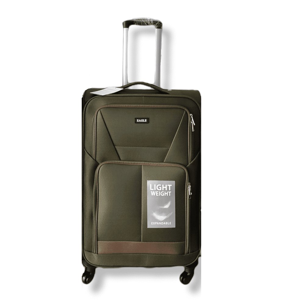 Eagle Lightweight and Durable Cabin Bags with Expandable Capacity - 4 Wheels for Easy Maneuvering - S,M,L,XL Khaki - Easy Luggage