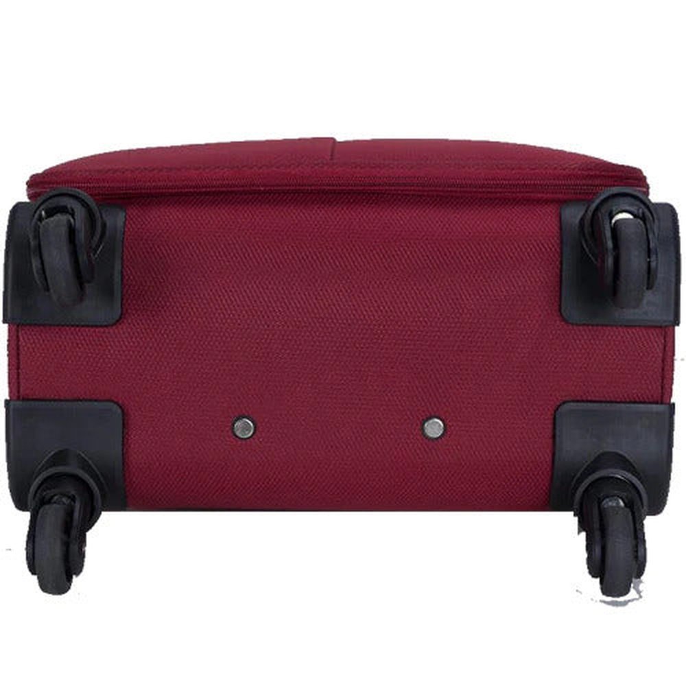 Eagle Super Lightweight 4 Wheels Spinner Soft Shell Expandable Luggage Burgundy - Easy Luggage